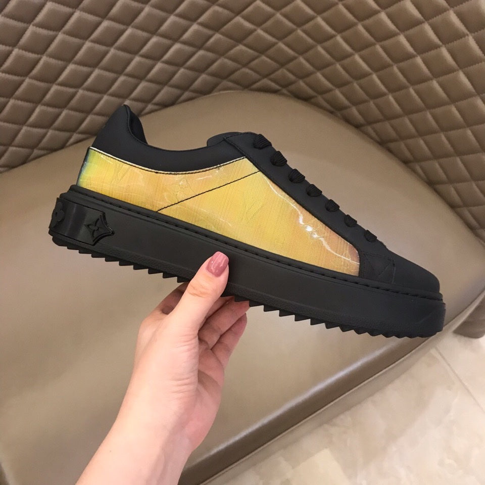 The Bags Vibe - Louis Vuitton Time Out Black Yellow Sneaker