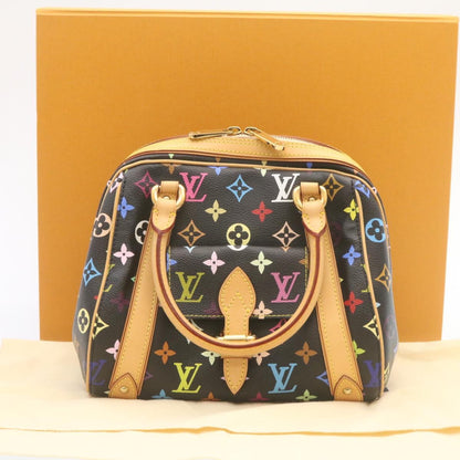 LOUIS VUITTON Monogram Multicolor Priscilla Hand Bag Black M40097 LV  27844A