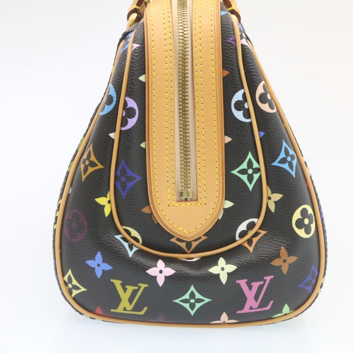 LOUIS VUITTON Monogram Multicolor Priscilla Hand Bag Black M40097 LV  27844A