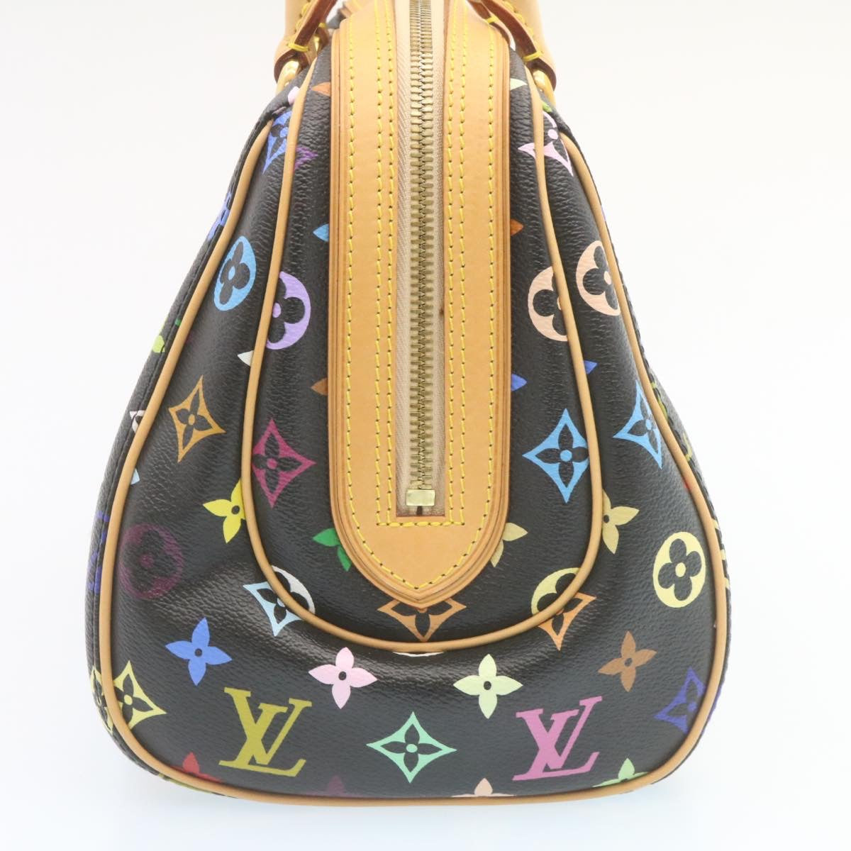 LOUIS VUITTON Monogram Multicolor Priscilla Hand Bag Black M40097 LV  27844A