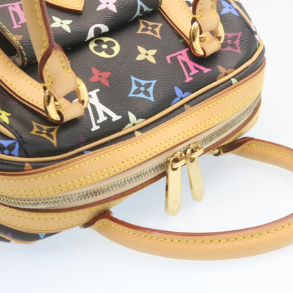 LOUIS VUITTON Monogram Multicolor Priscilla Hand Bag Black M40097 LV  27844A