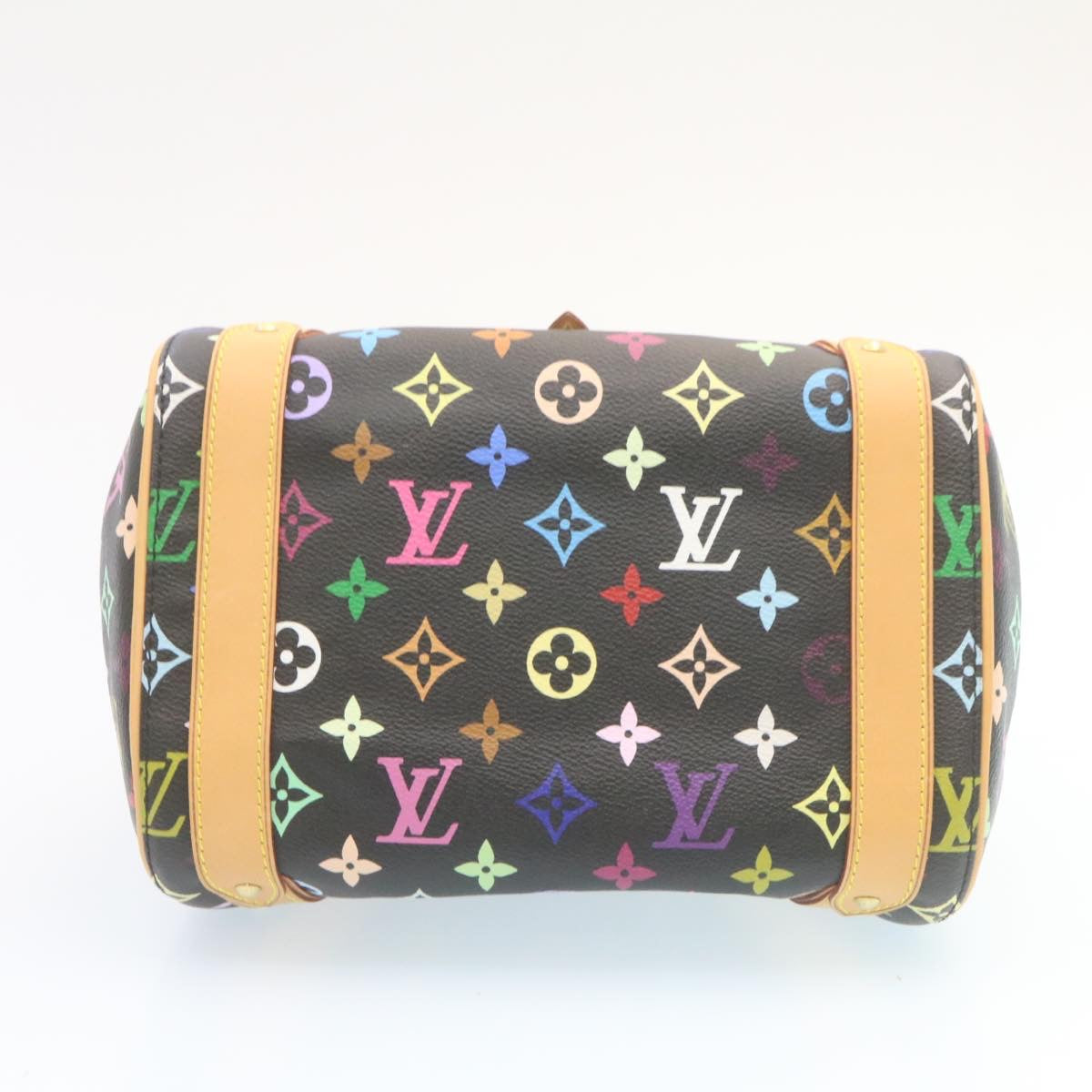 LOUIS VUITTON Monogram Multicolor Priscilla Hand Bag Black M40097 LV  27844A