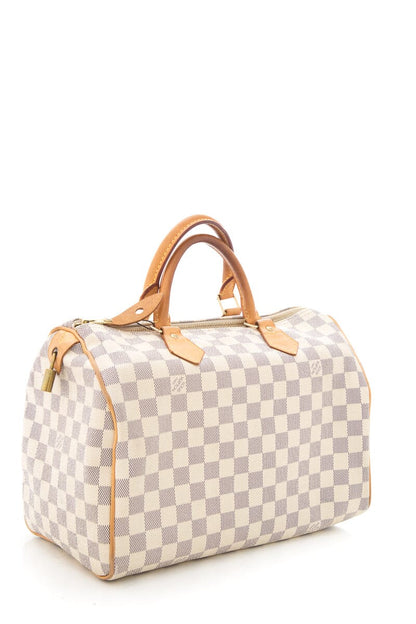 Louis Vuitton 2008 White Damier Speedy Handbag