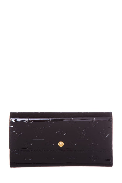 Louis Vuitton Black Vernis Patent Leather Wallet