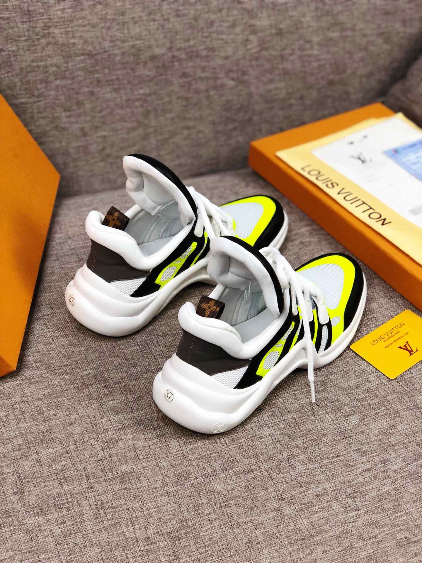 The Bags Vibe - Louis Vuitton Archlight Black White Yellow Sneaker