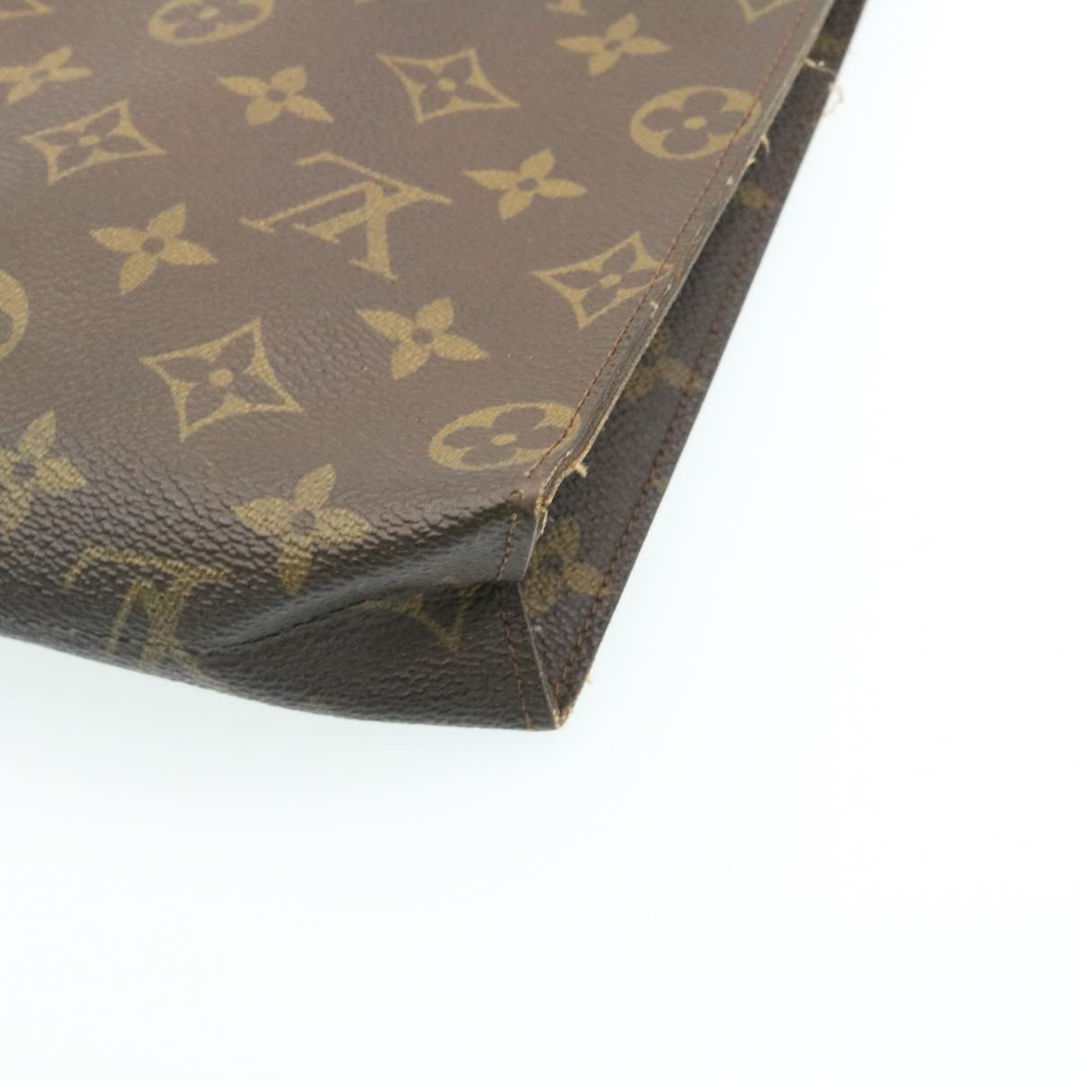 LOUIS VUITTON Monogram Poche Toilette 26 Pouch M47542 LV Auth 28226