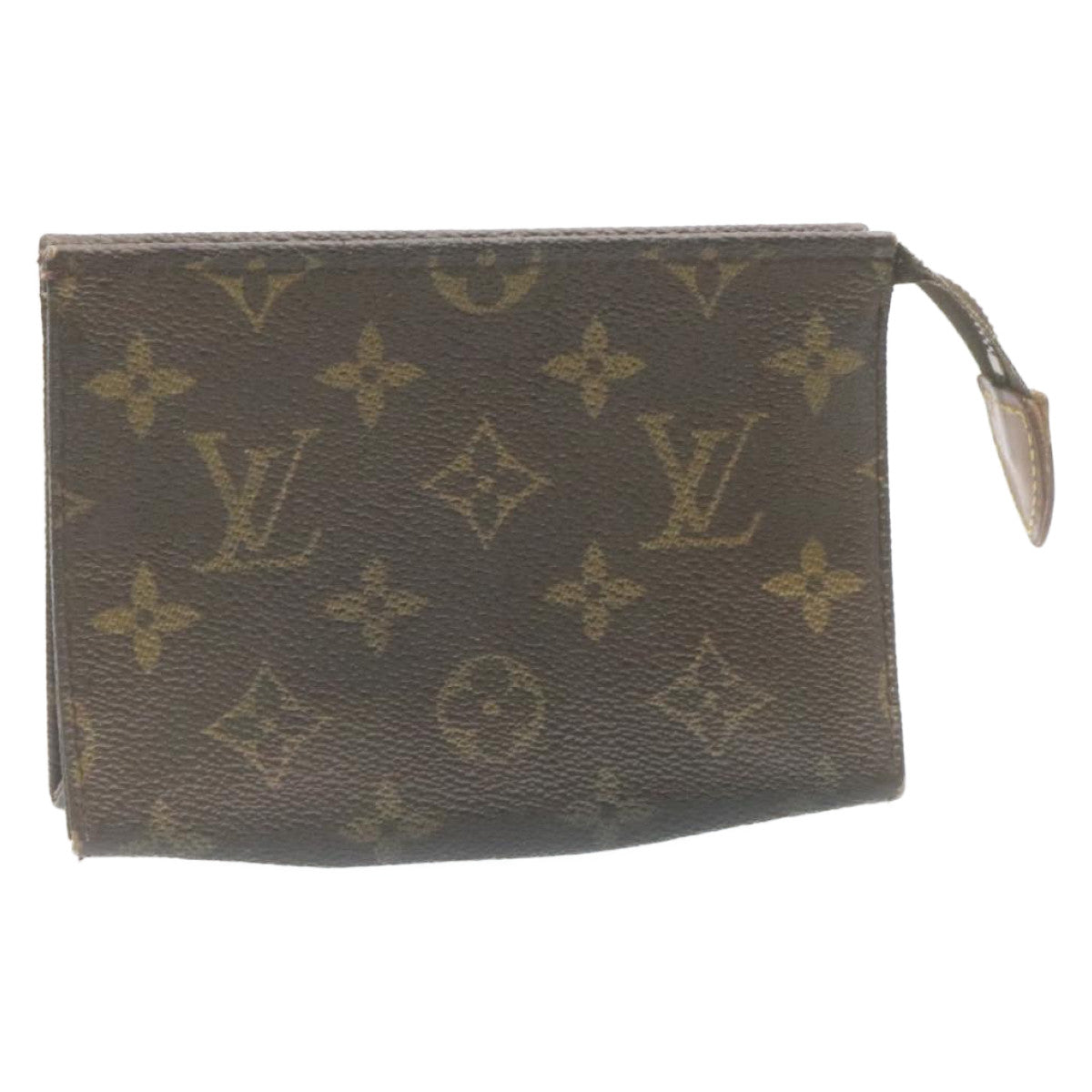 LOUIS VUITTON Monogram Poche Toilette 15 Pouch M47546 LV Auth 28603