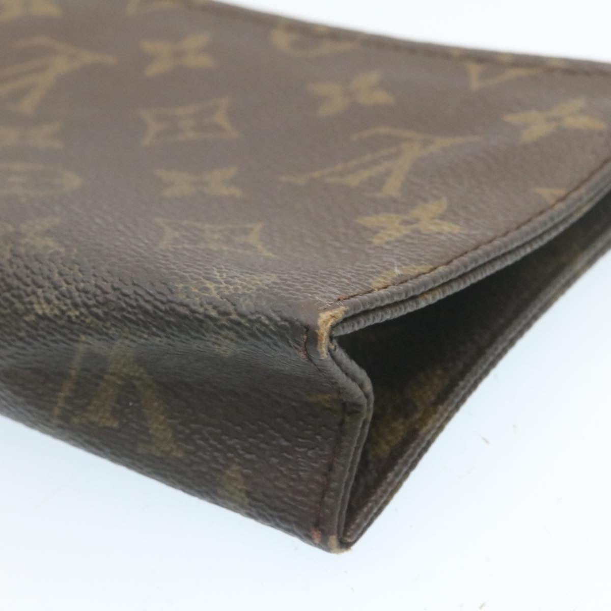 LOUIS VUITTON Monogram Poche Toilette 15 Pouch M47546 LV Auth 28603