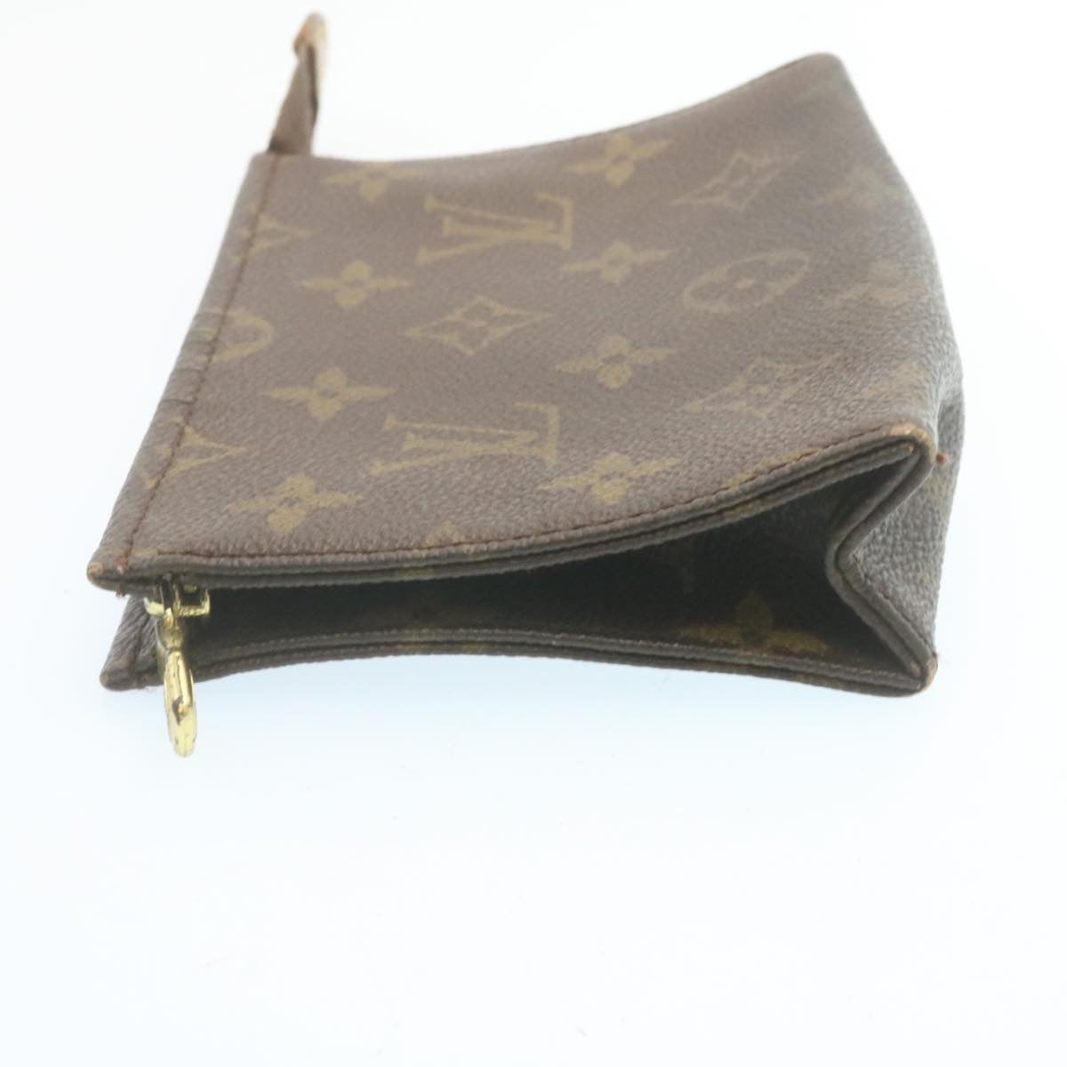 LOUIS VUITTON Monogram Poche Toilette 15 Pouch M47546 LV Auth 28603