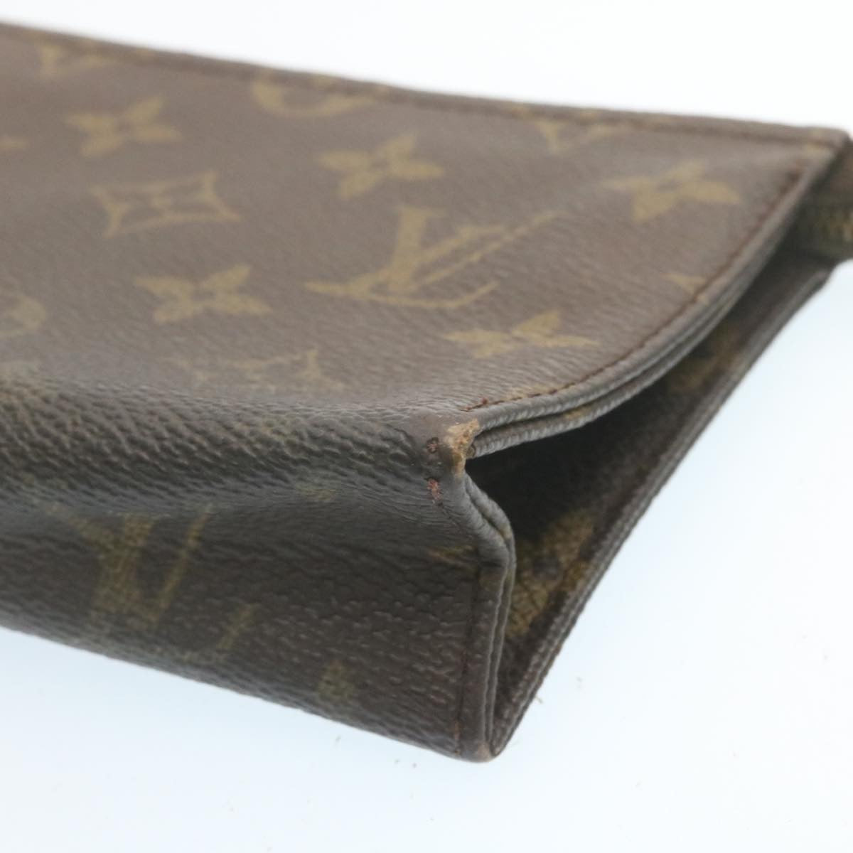 LOUIS VUITTON Monogram Poche Toilette 15 Pouch M47546 LV Auth 28603