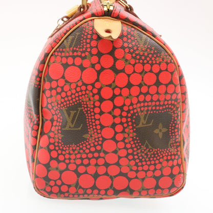 LOUIS VUITTON Monogram Dot Infinity Speedy 30 Kusama Red M40693 LV  28653A