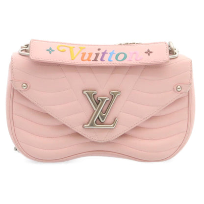 LOUIS VUITTON New Wave MM 2Way Chain Shoulder Bag Pink M52707 LV  28676A