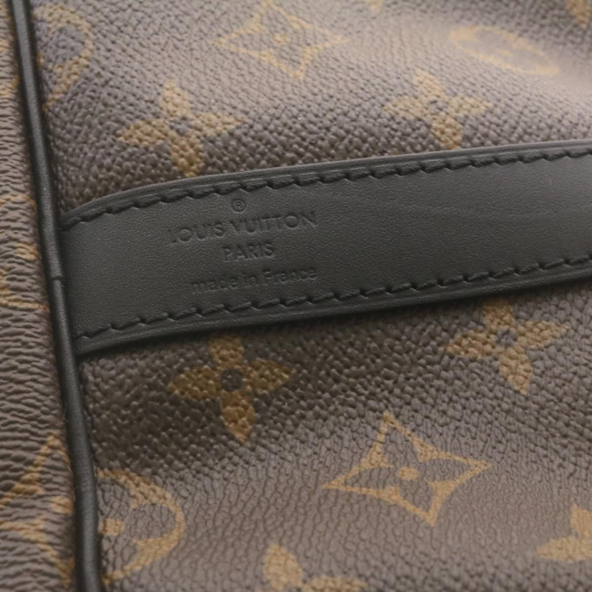 LOUIS VUITTON Monogram Macassar Keepall Bandouliere 55 M56714 Auth 28882A