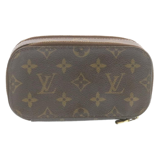 LOUIS VUITTON Monogram Trousse Brush PM Cosmetic Pouch M47510 LV Auth 28897