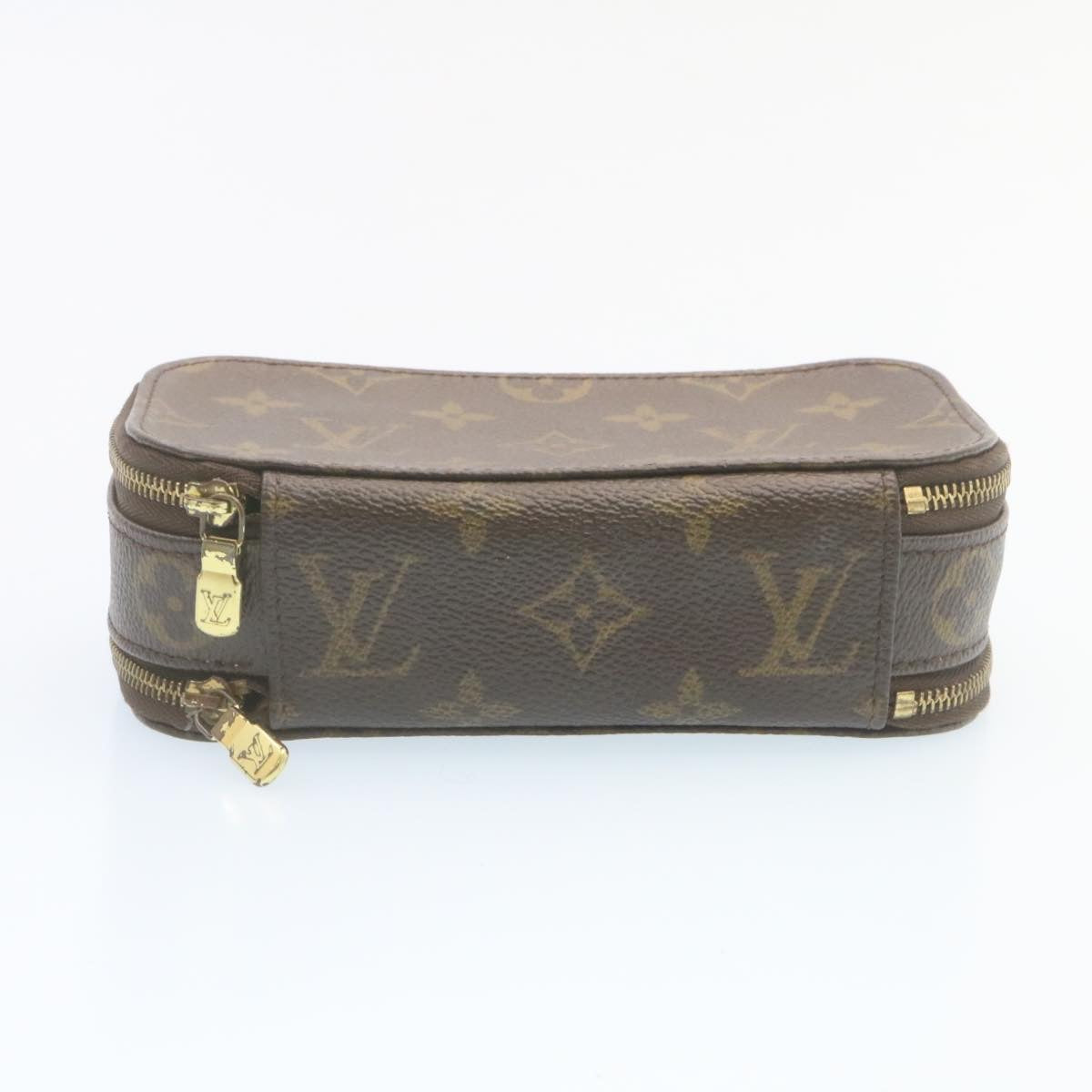 LOUIS VUITTON Monogram Trousse Brush PM Cosmetic Pouch M47510 LV Auth 28897