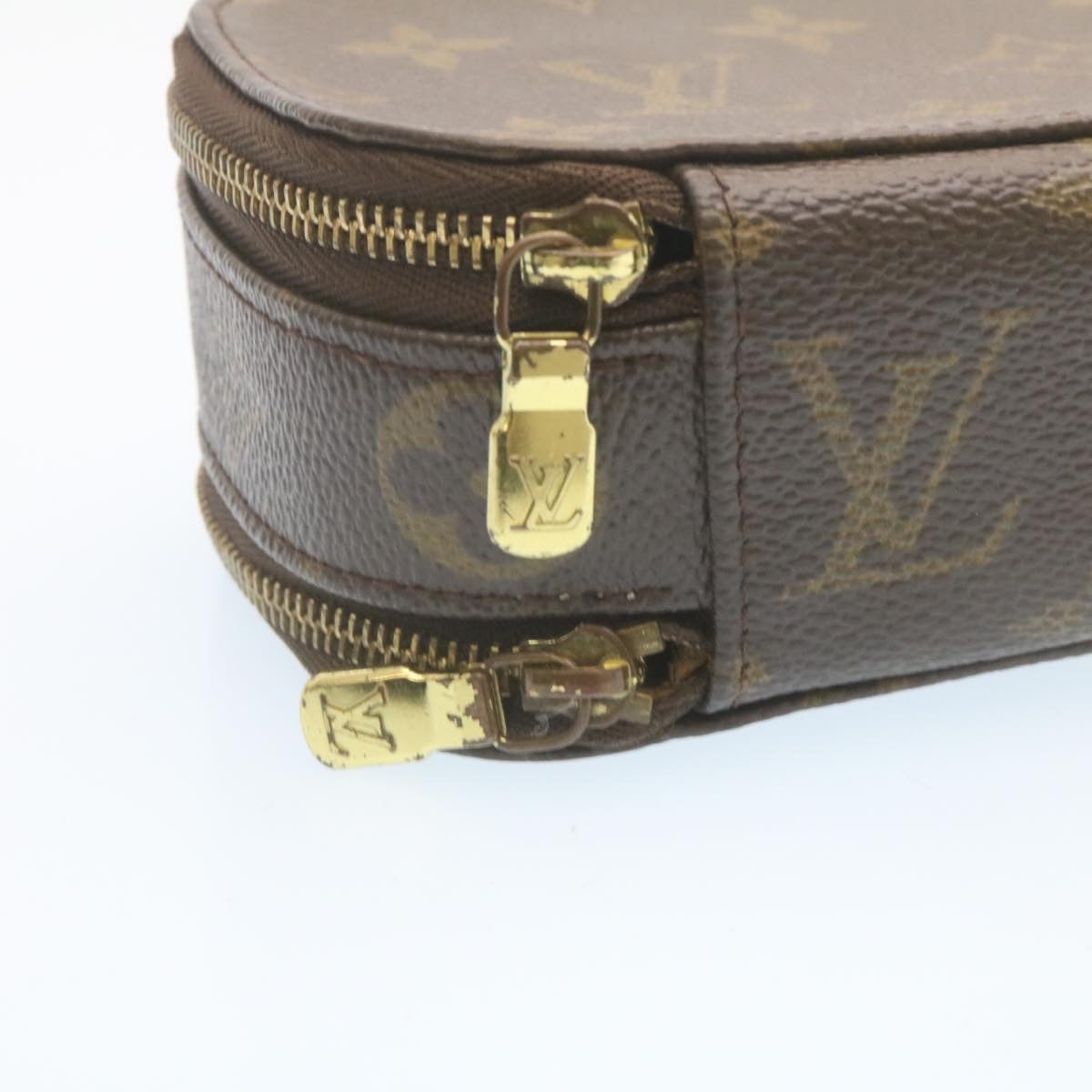 LOUIS VUITTON Monogram Trousse Brush PM Cosmetic Pouch M47510 LV Auth 28897