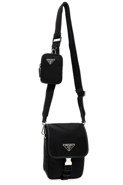 Prada Women Re-Nylon Logo Crossbody Bag