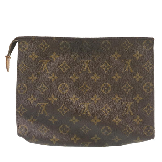 LOUIS VUITTON Monogram Poche Toilette 26 Pouch M47542 LV Auth 29124