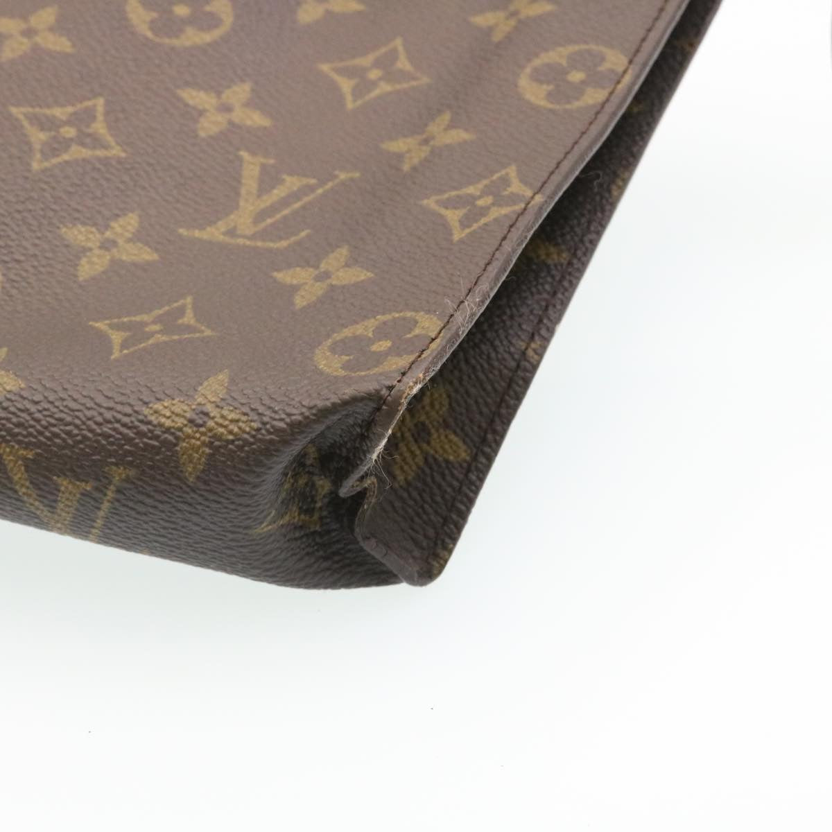 LOUIS VUITTON Monogram Poche Toilette 26 Pouch M47542 LV Auth 29124