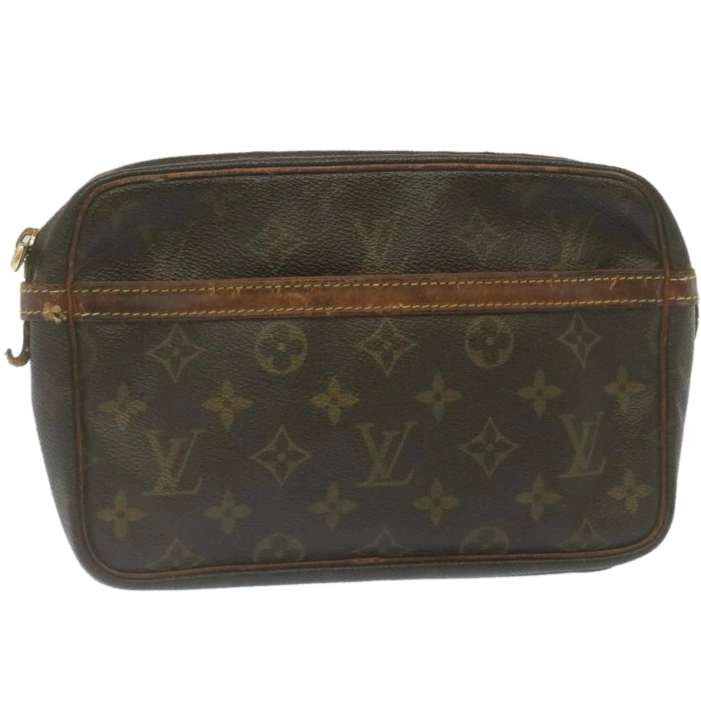 LOUIS VUITTON Monogram Compiegne 23 Clutch Bag M51847 LV Auth 29297