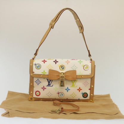 LOUIS VUITTON Monogram Pochette Eye Miss You Hand Bag White M92055 LV  29328