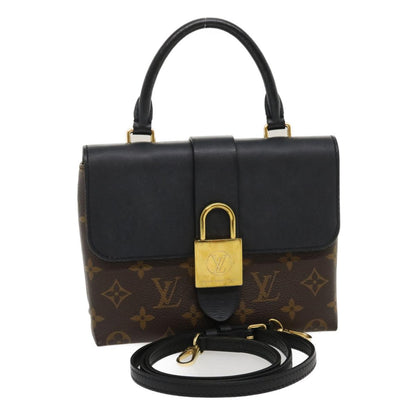 LOUIS VUITTON Monogram Rocky BB 2Way Hand Shoulder Bag Black M44141 Auth 29587A