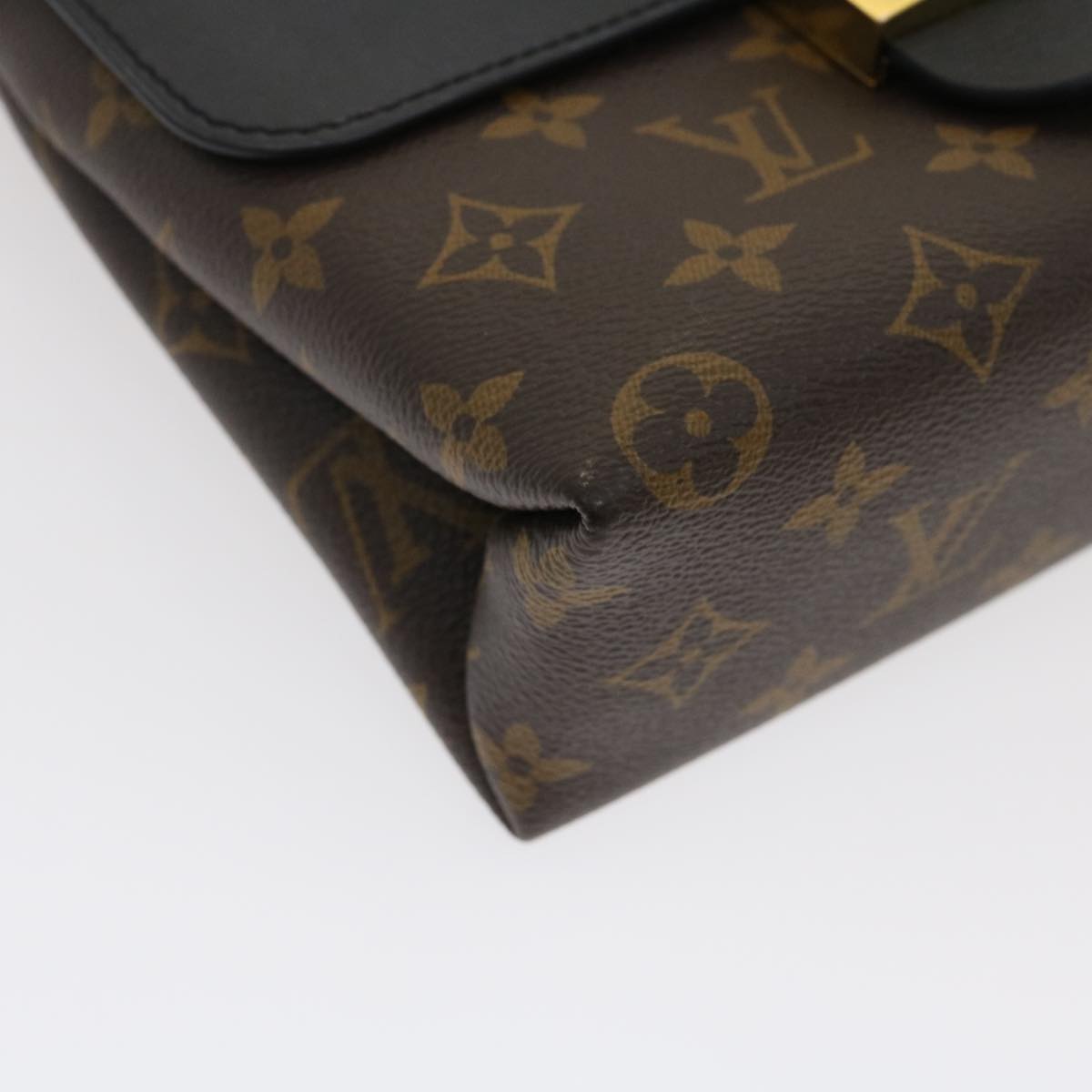 LOUIS VUITTON Monogram Rocky BB 2Way Hand Shoulder Bag Black M44141 Auth 29587A