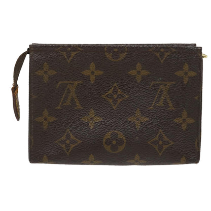 LOUIS VUITTON Monogram Poche Toilette 15 Pouch M47546 LV Auth 29831