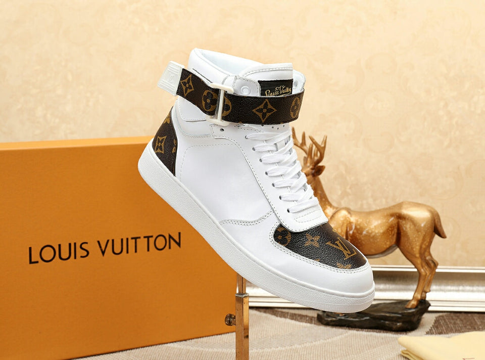 The Bags Vibe - Louis Vuitton Bombox Boot White and Brown Sneaker