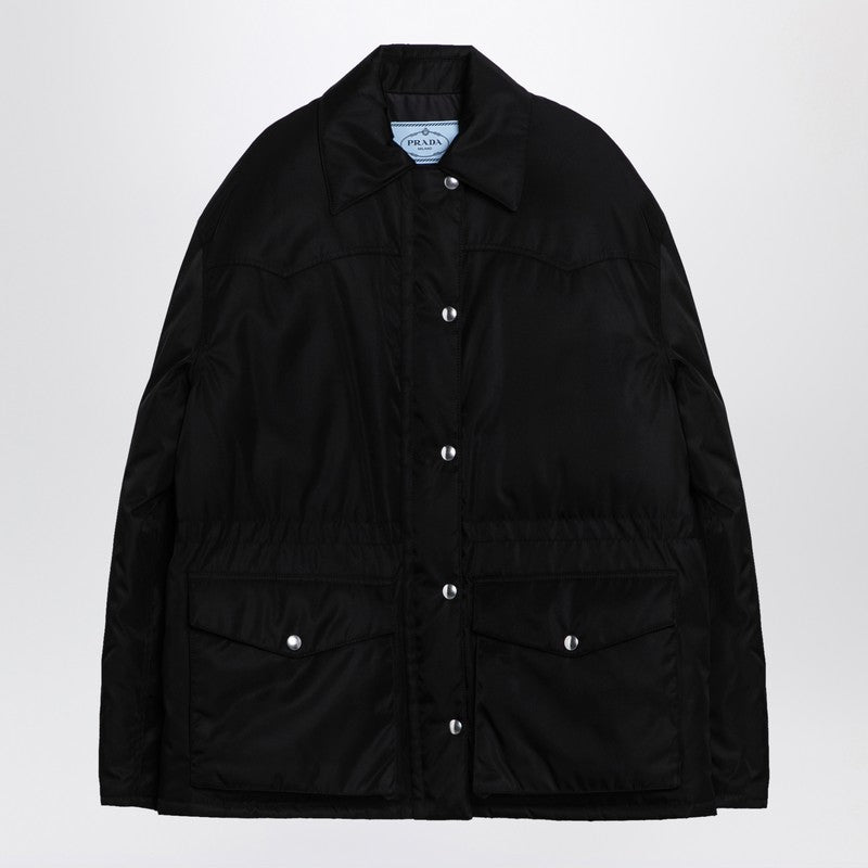 Prada Black Re-Nylon Shirt Jacket Women