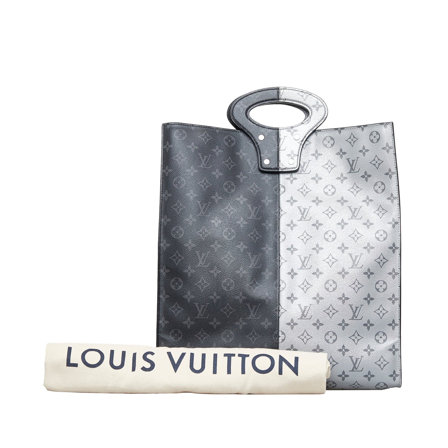 Black Louis Vuitton Split Monogram Eclipse North South Tote