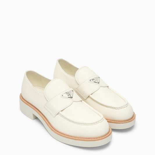 Prada Ivory Leather Loafer Men