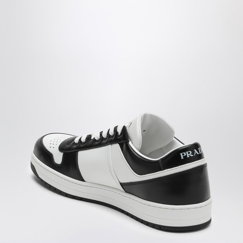 Prada Whitte/Black Leather Trainer Downtown Men