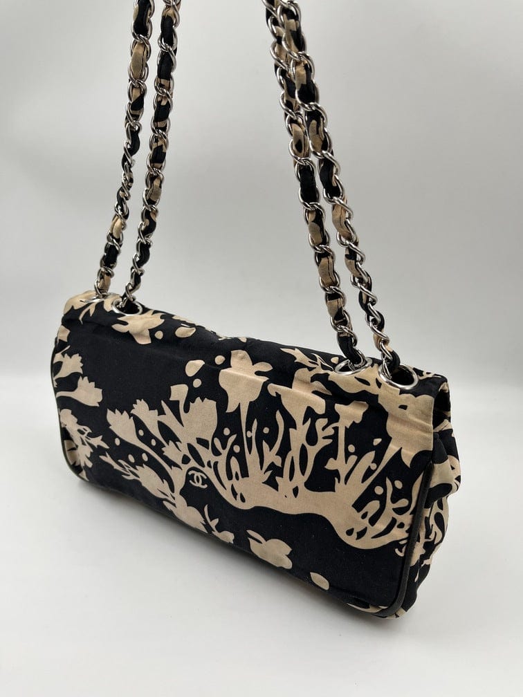 Vintage Chanel Floral Printed Flap Bag