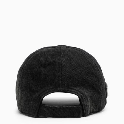 Prada Washed-Out Black Baseball Cap Men