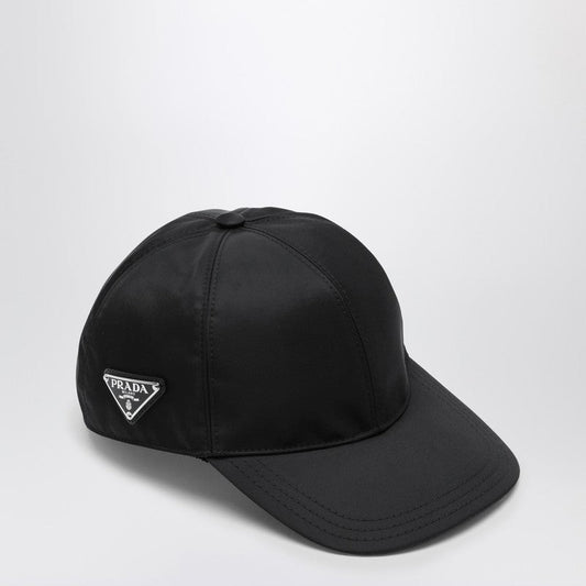 Prada Black Nylon Baseball Cap Men