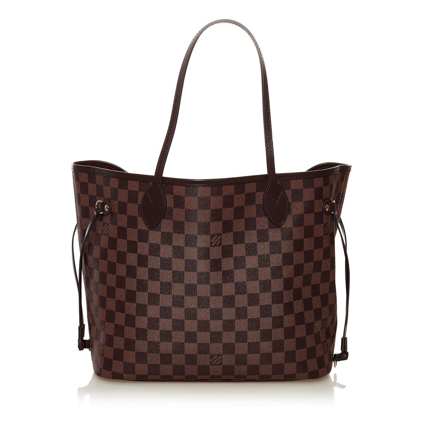 Brown Louis Vuitton Damier Ebene Neverfull MM Tote Bag