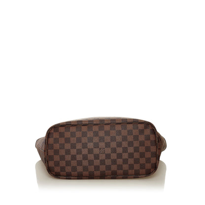 Brown Louis Vuitton Damier Ebene Neverfull MM Tote Bag