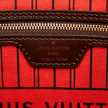 Brown Louis Vuitton Damier Ebene Neverfull MM Tote Bag