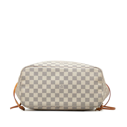 LOUIS VUITTON Damier Azur Neverfull MM Tote Bag