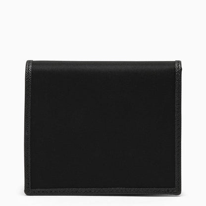 Prada Black Wallet In Nylon E Saffiano Men