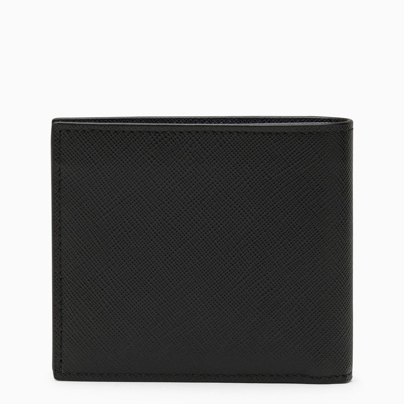 Prada Black/Blue Saffiano Wallet With Logo Men