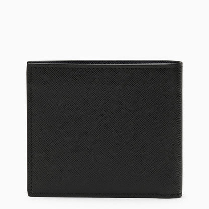 Prada Black/Blue Saffiano Wallet With Logo Men