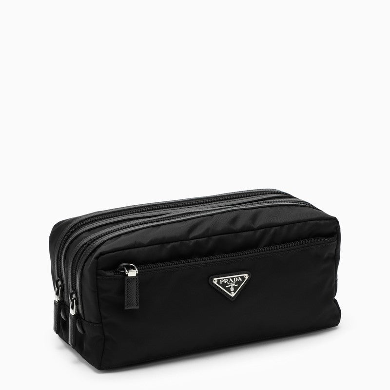 Prada Black Nylon Beauty Case Men