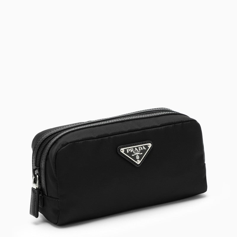 Prada Black Re-Nylon Beauty Case With Logo Men