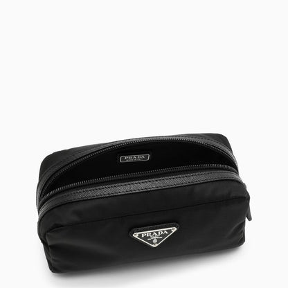 Prada Black Re-Nylon Beauty Case With Logo Men