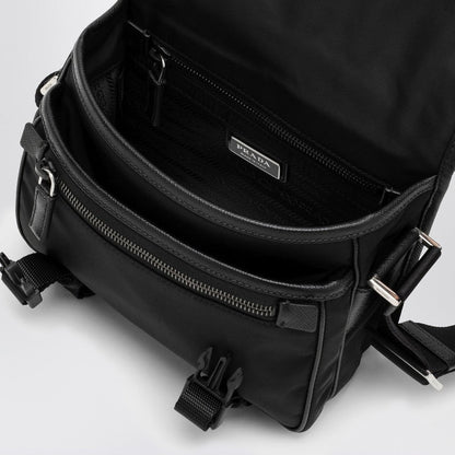 Prada Black Re-Nylon Messenger Bag Men