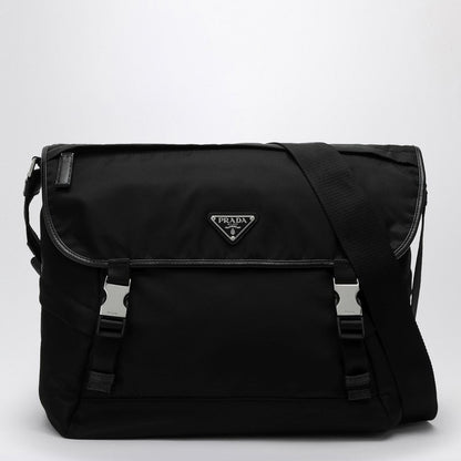 Prada Black Re-Nylon And Saffiano Shoulder Bag Men