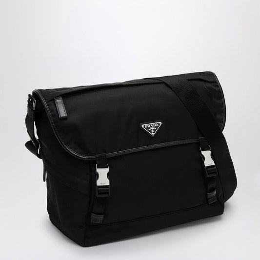 Prada Black Re-Nylon And Saffiano Shoulder Bag Men