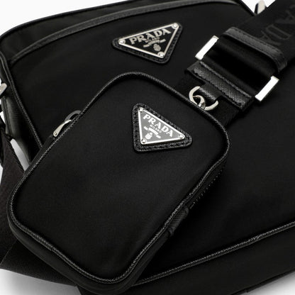 Prada Black Re-Nylon Cross-Body Bag Men